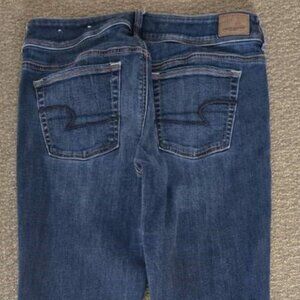 American Eagle AE Kick Boot Super Stretch Jeans Size 10 Short